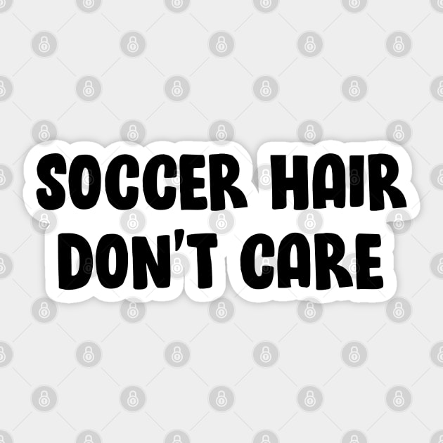 Soccer hair don't care Sticker by Trippycollage